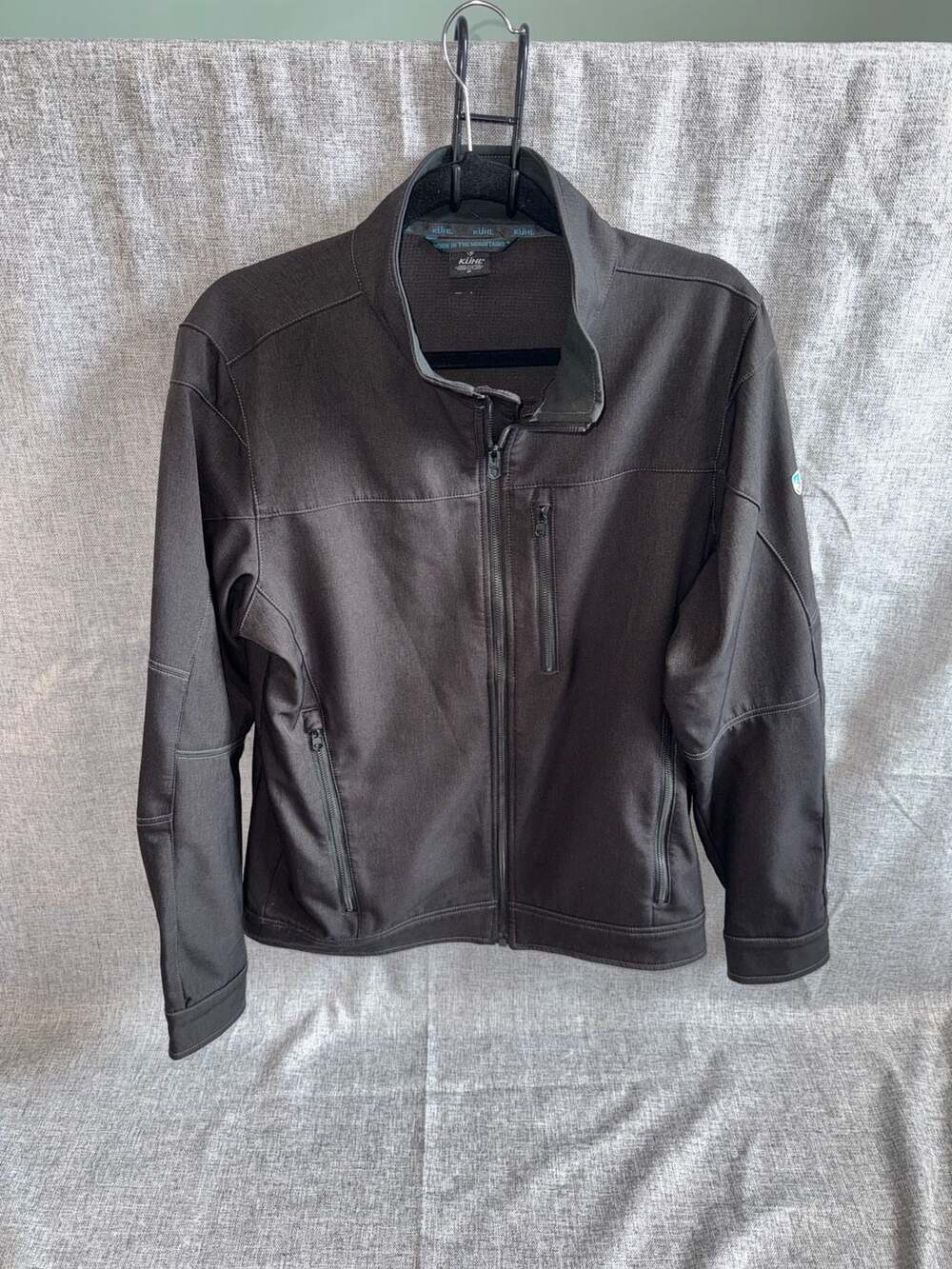 KÜHL Impakt Softshell Jacket Men's Size Medium Gotham Black Fleece Lined